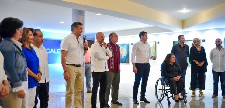 GALLERY INAUGURATED 21 PRO-EVENTS FOR PAINTERS FROM CAMPECHA IN THE CAMPECHE XXI CONVENTION CENTER